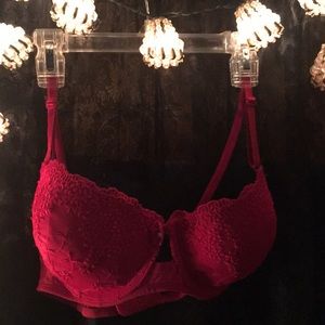 Ruby red bra
